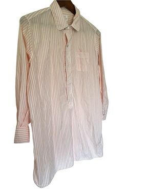Morgan Lane Small Women’s Pink Striped Long-Sleeve Sleepshirt
